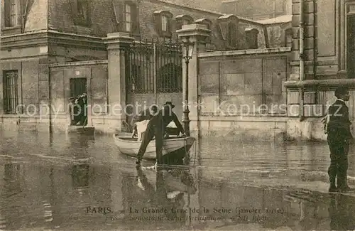 AK / Ansichtskarte Paris_75 La grande crue de la Seine Hochwasserkatastrophe 