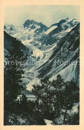 AK / Ansichtskarte Les_Bancs_74_Serraval Vue panoramique et Glacier de la Pilatte Alpes 