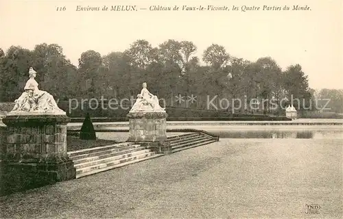 AK / Ansichtskarte Maincy Chateau de Vaux le Vicomte les quatre Patries du Monde Maincy