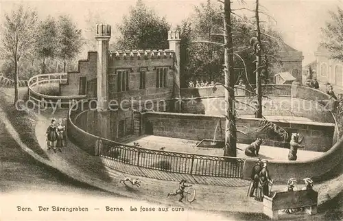 AK / Ansichtskarte Bern_BE Baerengraben Kuenstlerkarte Bern_BE