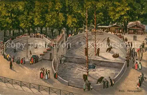 AK / Ansichtskarte Bern_BE Baerengraben Kuenstlerkarte Bern_BE