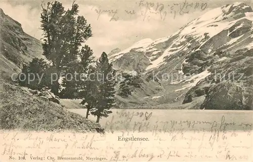 AK / Ansichtskarte Engstlensee_BE Partie am See Alpen 