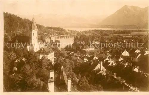 AK / Ansichtskarte Thun_BE Panorama Thunersee Alpen Thun_BE