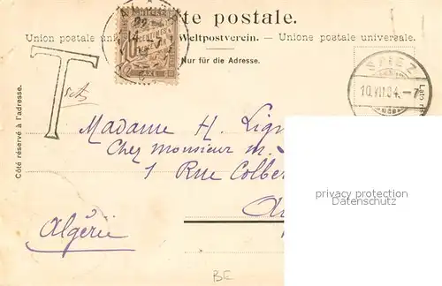 AK / Ansichtskarte Spiez_Thunersee_BE Ansicht vom See aus Spiez_Thunersee_BE