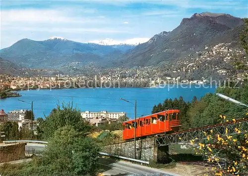 AK / Ansichtskarte Lugano_TI Funicolare Lugano Monte San Salvatore Lugano_TI