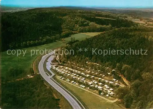 AK / Ansichtskarte Brochterbeck Cafe Restaurant Pension Haus Bocketal Fliegeraufnahme Brochterbeck