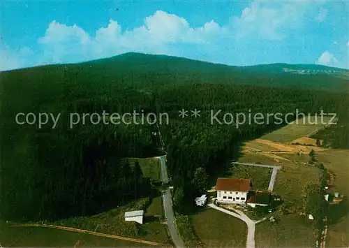 AK / Ansichtskarte Finsterau_Bayerischer_Wald Berghotel Frank Campingplatz Finsterau Fliegeraufnahme Finsterau_Bayerischer