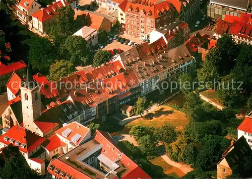 AK / Ansichtskarte Erfurt Kraemerbruecke Fliegeraufnahme Erfurt