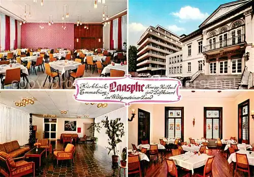 AK / Ansichtskarte Laasphe Kurklinik Emmaburg Gast und Aufenthaltsraeume Laasphe