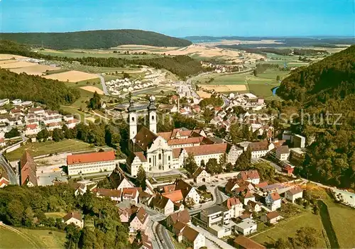 AK / Ansichtskarte Zwiefalten_Wuerttemberg Muenster Zwiefalten ehem Benediktiner Klosterkirche Fliegeraufnahme Zwiefalten Wuerttemberg