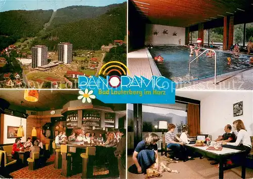 AK / Ansichtskarte Bad_Lauterberg Panoramic Hotel Hallenbad Gastraum Zimmer Bad_Lauterberg