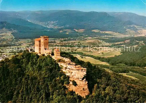 AK / Ansichtskarte Annweiler_Trifels Fliegeraufnahme mit Burg Trifels Annweiler_Trifels