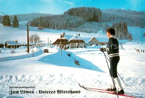 AK / Ansichtskarte Langenordnach Schwarzwaldgasthof Zum Loewen Unteres Wirtshaus Panorama Langenordnach