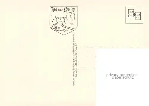 AK / Ansichtskarte St_Goar Loreleyfelsen Rheinpartie Loreley Lied St_Goar