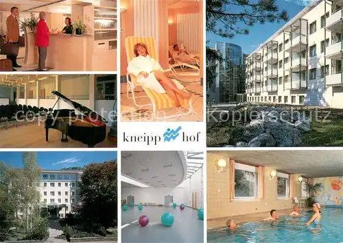 AK / Ansichtskarte Dussnang Kneipp Hof Kurhotel Rezeption Musikzimmer Gymnastikraum Hallenbad Dussnang