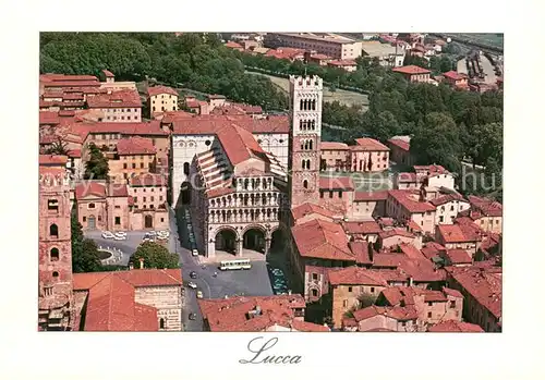 AK / Ansichtskarte Lucca_Toscana Veduta aerea 
