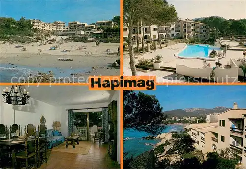 AK / Ansichtskarte Paguera_Mallorca_Islas_Baleares Hapimag Paguera Strand Pool Zimmer Panorama Paguera_Mallorca