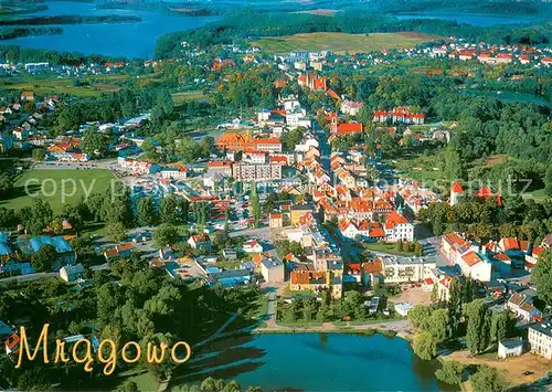 AK / Ansichtskarte Mragowo_Sensburg_Masuren Fliegeraufnahme 