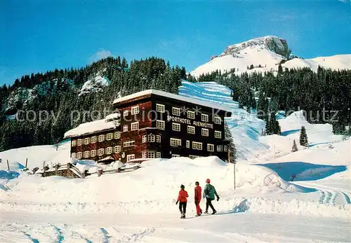 AK / Ansichtskarte Hirschegg_Kleinwalsertal_Vorarlberg Skigebiet Ifen Sporthotel Auenhuette Hirschegg_Kleinwalsertal
