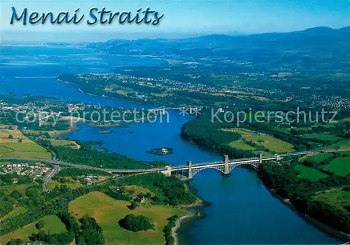 AK / Ansichtskarte Menai_Straits Fliegeraufnahme 