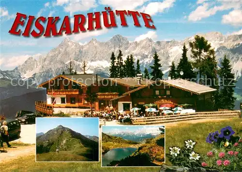 AK / Ansichtskarte Pichl_Ennstal Eiskarhuette Panorama Bergsee Alpenflora Pichl_Ennstal