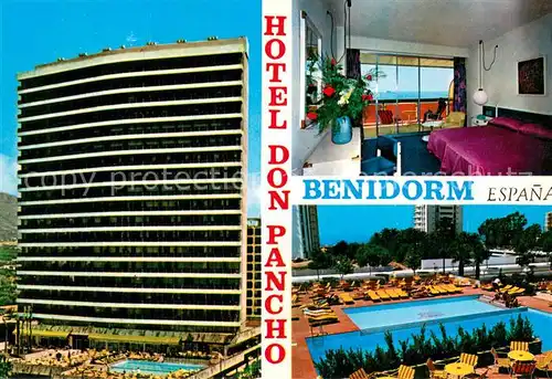 AK / Ansichtskarte Benidorm Hotel Don Pancho Zimmer Pool Benidorm