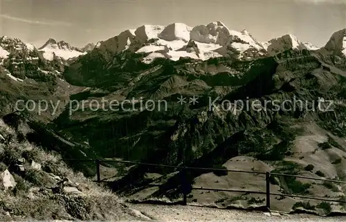 AK / Ansichtskarte Niesen_Kulm Panorama Bluemlisalpgruppe Berner Alpen Niesen Kulm