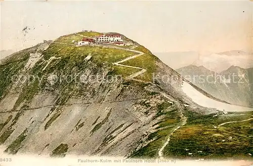 AK / Ansichtskarte Grindelwald Faulhorn Kulm mit Berghotel Berner Alpen Grindelwald