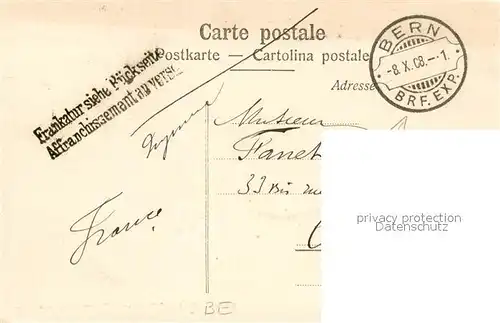 AK / Ansichtskarte Bern_BE Blick auf Stadt vom Rosengarten aus Bern_BE