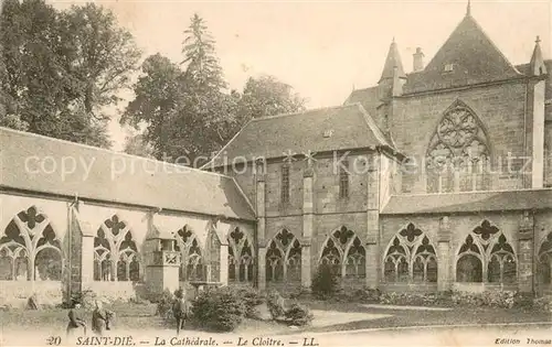 AK / Ansichtskarte Saint Die des Vosges Cathedrale et le cloitre Saint Die des Vosges