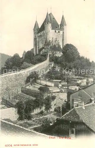 AK / Ansichtskarte Thun_BE Burg Thun_BE