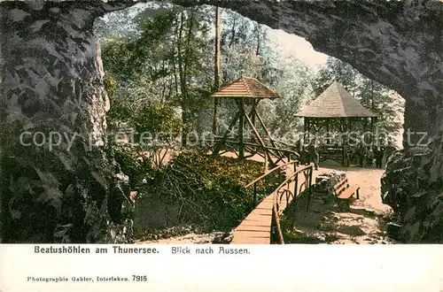 AK / Ansichtskarte Beatenberg Beatushoehlen am Thunersee Beatenberg