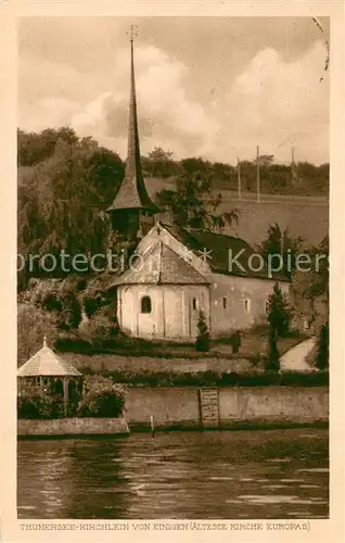 AK / Ansichtskarte Einigen Kirchlein am Thunersee Einigen