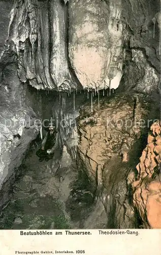 AK / Ansichtskarte Beatenberg Beatushoehlen am Thunersee Theodosien Gang Beatenberg