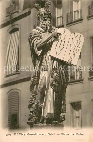 AK / Ansichtskarte Bern_BE Mosesbrunnen Bern_BE