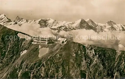 AK / Ansichtskarte Brienzer_Rothorn_BE Berghotel Alpenpanorama Brienzer_Rothorn_BE