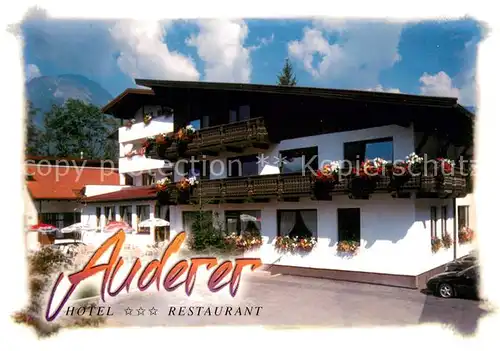 AK / Ansichtskarte Imst_Tirol Hotel Auderer Restaurant Imst_Tirol