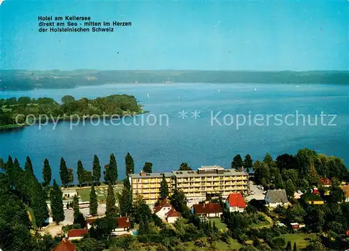 AK / Ansichtskarte Malente Gremsmuehlen Hotel am Kellersee Fliegeraufnahme Malente Gremsmuehlen