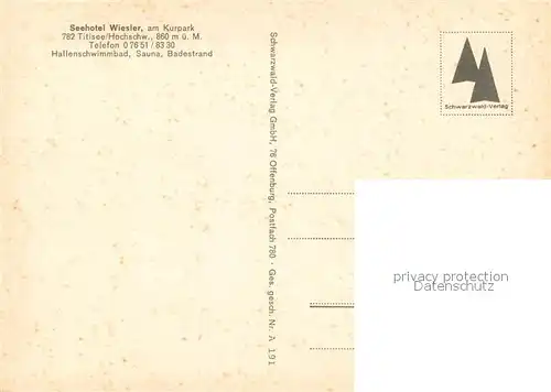 AK / Ansichtskarte Titisee Seehotel Wiesler Gaststube Titisee