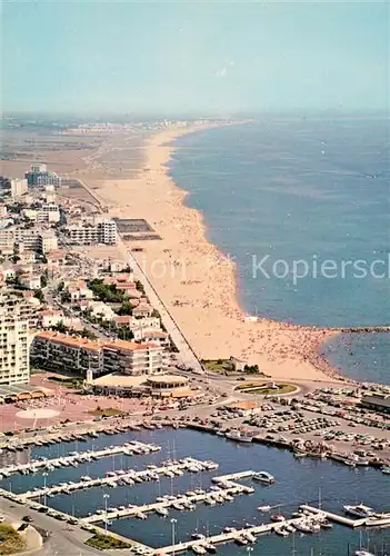 AK / Ansichtskarte Canet_Plage Vue aerienne Le Port Canet_Plage