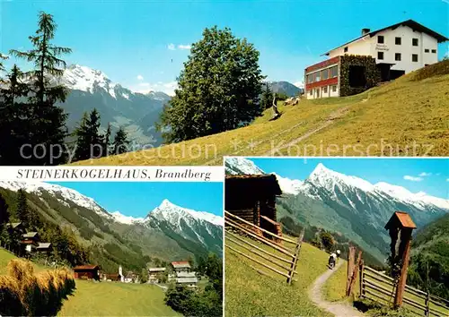 AK / Ansichtskarte Brandberg_Tirol Steinerkogelhaus Panorama Wegekreuz Brandberg Tirol