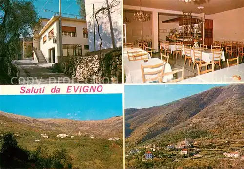 AK / Ansichtskarte Diano_Evigno Trattoria Cacciatori Panorama Gaststube 