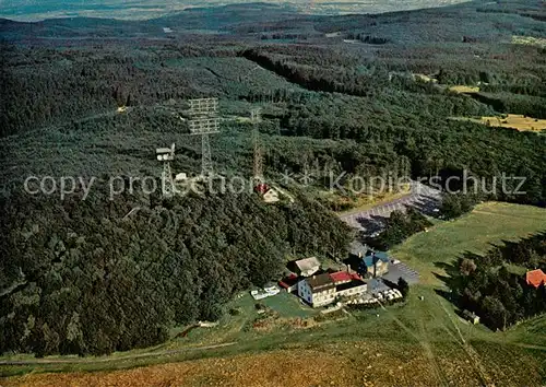 AK / Ansichtskarte Vogelsberg_Rhoen Berggasthof Hoherodskopf Fliegeraufnahme Vogelsberg Rhoen