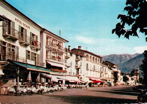 AK / Ansichtskarte Ascona_TI La Piazza Ascona_TI