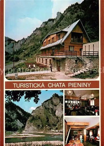 AK / Ansichtskarte Pieniny_Pieninen_Slovakia Turisticka Chata Pieniny Prielom Dunajca Salas v Lesnici Jedalen Kavlaren 