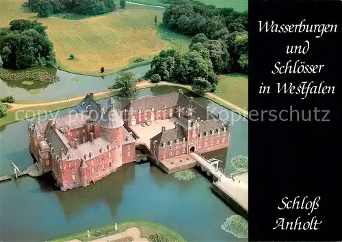AK / Ansichtskarte Schloss_Anholt Fliegeraufnahme Schloss Anholt