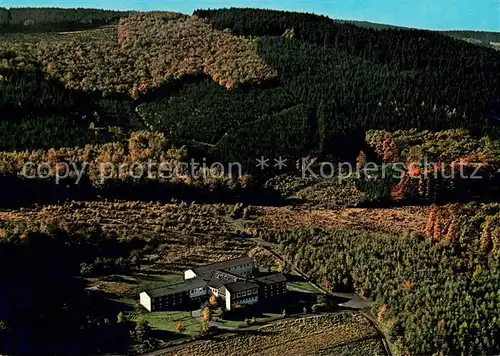 AK / Ansichtskarte Burbach_Siegerland Jugendherberge Fliegeraufnahme Burbach_Siegerland