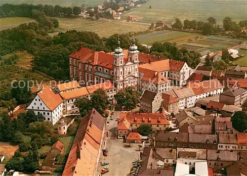 AK / Ansichtskarte Waldsassen Cistercienserinnen Abtei Fliegeraufnahme Waldsassen