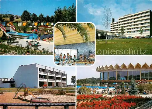 AK / Ansichtskarte Zalakaros_Ungarn Hotelanlage Hallenbad Freibad Spielplatz 