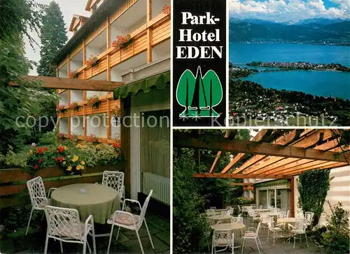 AK / Ansichtskarte Lindau_Bodensee Parkhotel Cafe Eden Schachen Panorama Terrasse Lindau Bodensee